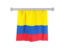 Colombia. Flag pennant. Download icon.