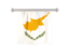 Cyprus. Flag pennant. Download icon.
