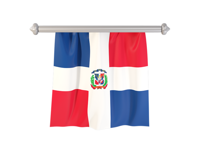 Флаг-вымпел. Скачать флаг. Доминиканская Республика