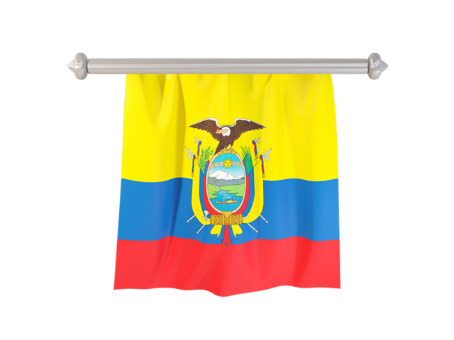 Флаг-вымпел. Скачать флаг. Эквадор