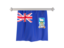 Falkland Islands. Flag pennant. Download icon.