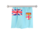 Fiji. Flag pennant. Download icon.