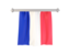 France. Flag pennant. Download icon.