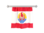 French Polynesia. Flag pennant. Download icon.