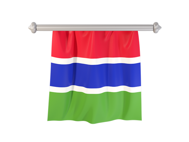 Флаг-вымпел. Скачать флаг. Гамбия
