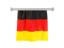 Germany. Flag pennant. Download icon.