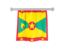 Grenada. Flag pennant. Download icon.