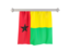 Guinea-Bissau. Flag pennant. Download icon.