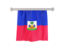 Haiti. Flag pennant. Download icon.