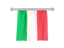 Italy. Flag pennant. Download icon.