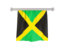 Jamaica. Flag pennant. Download icon.