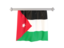 Jordan. Flag pennant. Download icon.