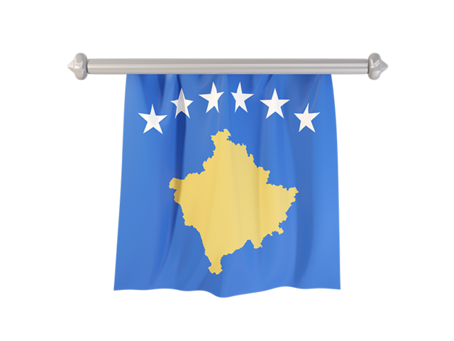 Flag pennant. Download flag icon of Kosovo at PNG format