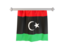 Libya. Flag pennant. Download icon.