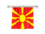 Macedonia. Flag pennant. Download icon.