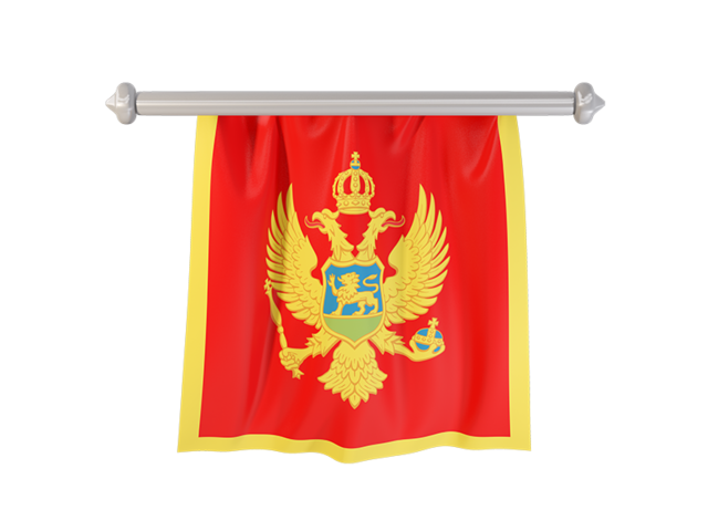 Flag pennant. Download flag icon of Montenegro at PNG format