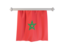 Morocco. Flag pennant. Download icon.