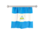 Nicaragua. Flag pennant. Download icon.