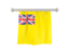 Niue. Flag pennant. Download icon.