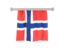 Norway. Flag pennant. Download icon.