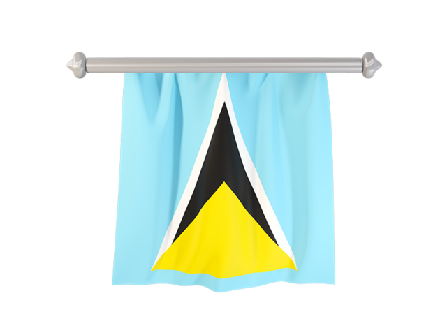 Flag pennant. Download flag icon of Saint Lucia at PNG format