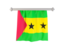 Sao Tome and Principe. Flag pennant. Download icon.