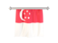 Singapore. Flag pennant. Download icon.