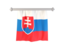 Slovakia. Flag pennant. Download icon.