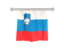 Slovenia. Flag pennant. Download icon.