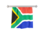 South Africa. Flag pennant. Download icon.