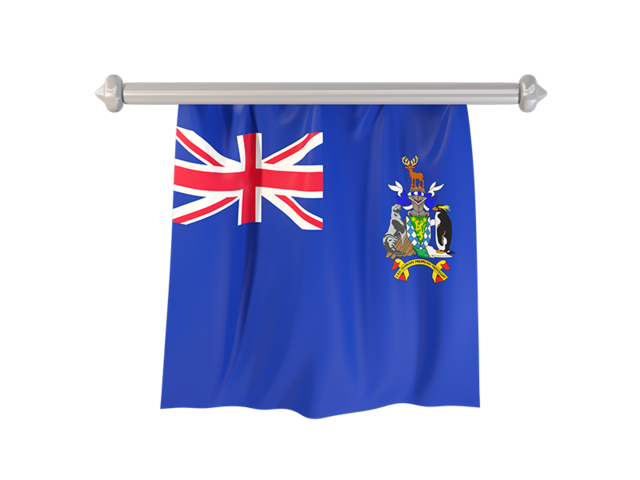 Флаг-вымпел. Скачать флаг. Южная Георгия и Южные Сандвичевы острова