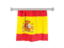 Spain. Flag pennant. Download icon.