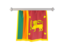Sri Lanka. Flag pennant. Download icon.