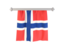 Svalbard and Jan Mayen. Flag pennant. Download icon.