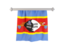 Swaziland. Flag pennant. Download icon.