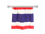 Thailand. Flag pennant. Download icon.