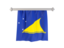 Tokelau. Flag pennant. Download icon.