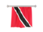 Trinidad and Tobago. Flag pennant. Download icon.