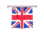 United Kingdom. Flag pennant. Download icon.