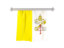 Vatican City. Flag pennant. Download icon.