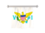 Virgin Islands of the United States. Flag pennant. Download icon.