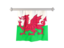 Wales. Flag pennant. Download icon.