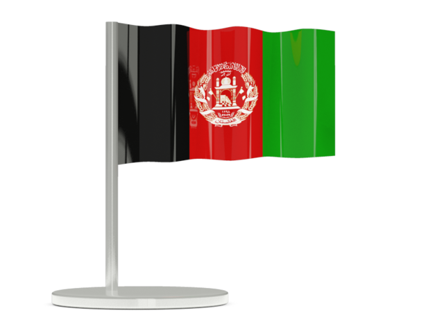 Флажок-булавка. Скачать флаг. Афганистан