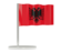 Albania. Flag pin. Download icon.