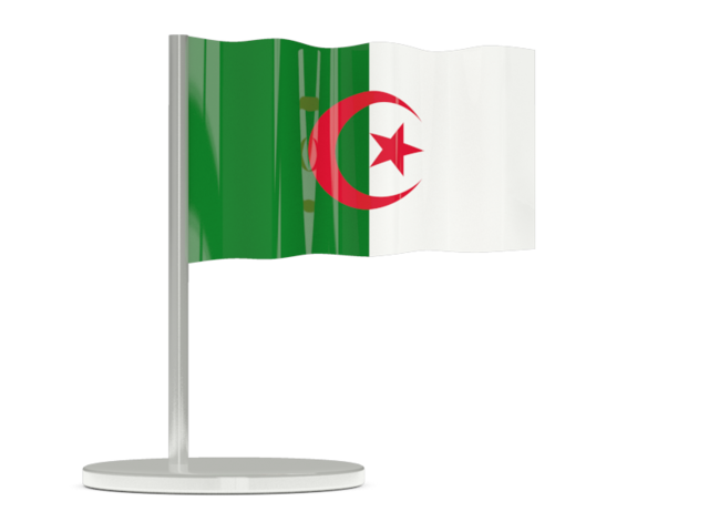 Флажок-булавка. Скачать флаг. Алжир
