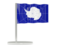 Antarctica. Flag pin. Download icon.