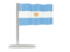 Argentina. Flag pin. Download icon.