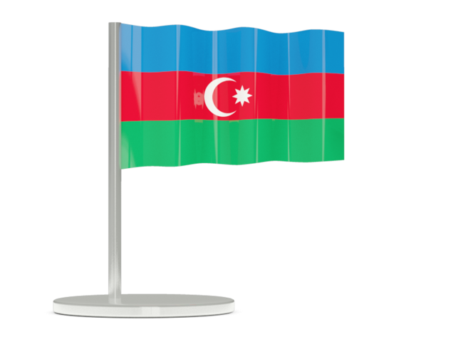 Флажок-булавка. Скачать флаг. Азербайджан