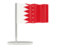 Бахрейн. Флажок-булавка. Скачать иконку.