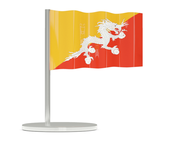Flag pin. Download flag icon of Bhutan at PNG format